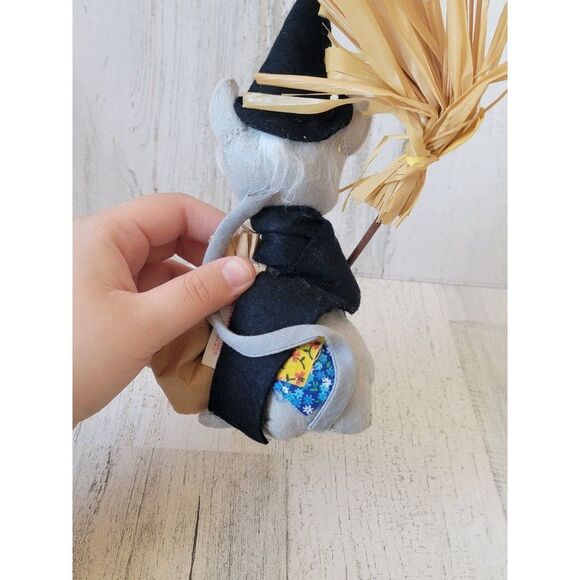 Annalee 1971 witch broom Mouse trick or treat candy bag - Picture 5 of 7